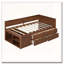 Lit de jour simple avec tiroirs et tablettes-24702569
