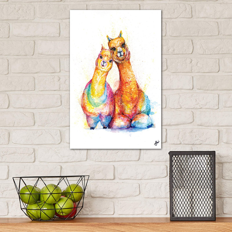 Décoration murale Packa 'Alpaca Kids, Toile tendue, H 60 po x l 40po x P 1,5 po