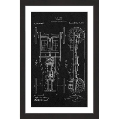 " Automobile 1919 Black Paper " by Steve King