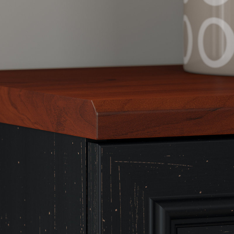 29.6'' Wide 2 -Drawer File Cabinet, Antique Black