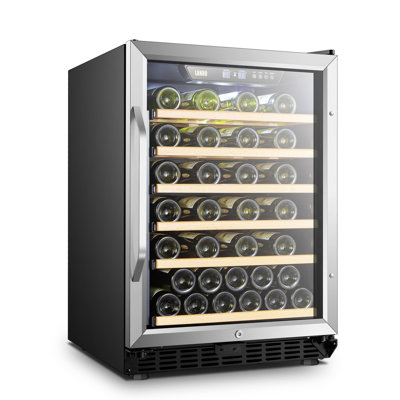 52 Bottles Built-in/Freestanding Built-in Refrigeration Wine Cooler with Safety Lock
