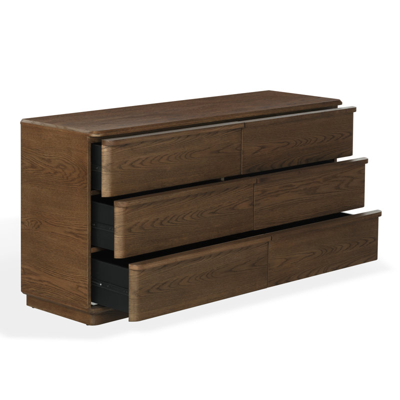 Commode 6 tiroirs Guillermo, Noyer