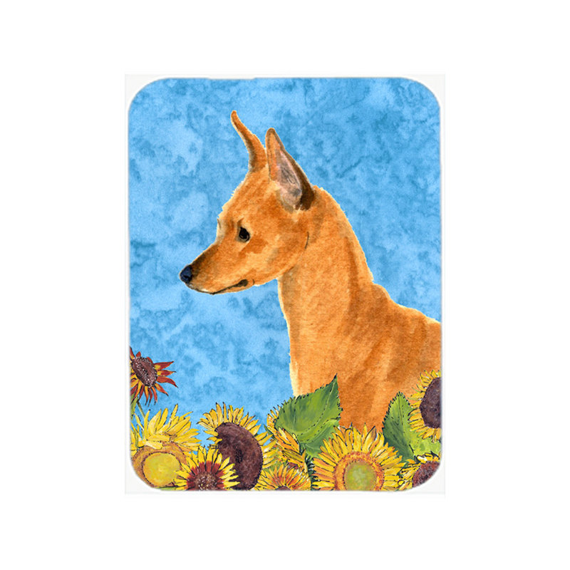 Caroline's Treasures Min Pin Glass Cutting Board