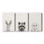 Tasse d'animaux I - Toile tendue avec châssis sur mesure - 3 pièces-1432282608
