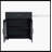 80" Expandable Kitchen Island With Dining Table, Marble-Grain Countertop & Power Outlet, Mobile Storage Cart With Cabinet & 2 Drawers, Black-1630879548