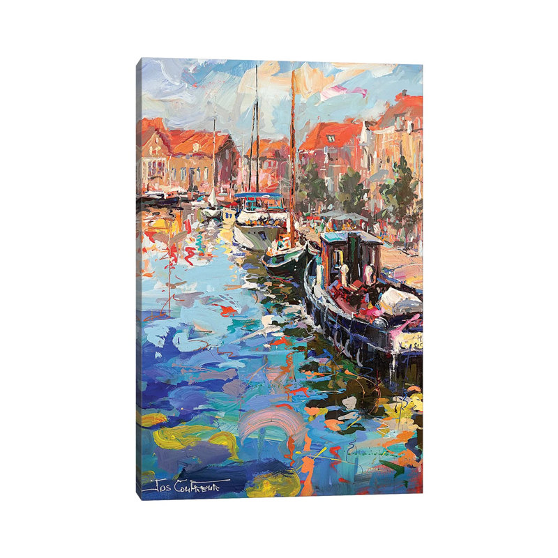 Enkhuizen Netherlands by Jos Coufreur - Wrapped Canvas Painting, 30.48cm H x 20.32cm W x 1.905cm D