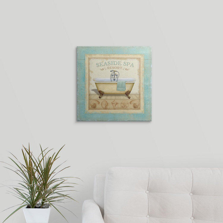 «Beach Hotel II» par Daphne Brissonnet, impression, H 16 po x l 16 po x P 1,5 po, Toile