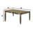 Robitaille Walnut Rectangular Solid Wood Top with Solid Wood Base Dining Table