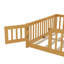 Lit plateforme avec barrière de sécurité et porte de chambre à coucher Iyania Kids-2003664225-2003664239