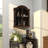 Ollert Wood Distressed 1 Shelf and 2 Door Wall Shelf with Arched Shutter Doors-1373396816
