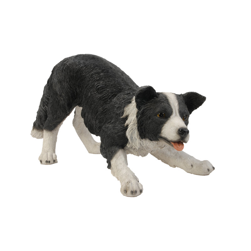 Border Collie Garden Statue
