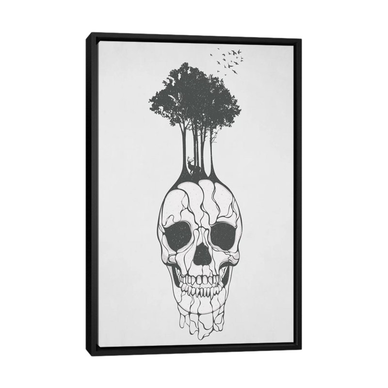 Fossil par Tracie Andrews - Estampe numérique sur toile tendue avec châssis, H 48 po x l 32 po x P 1,5 po, Pas de tapis