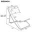 Ensemble de 2 chaises d'extérieur pliantes pour patio-524807472