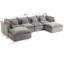 Canapé modulaire surdimensionné de 129,8 po de large avec canapé modulaire True Relax Comfy-772038063-772038062