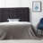 Rectangle Square Tufted Headboard, Queen, Charcoal