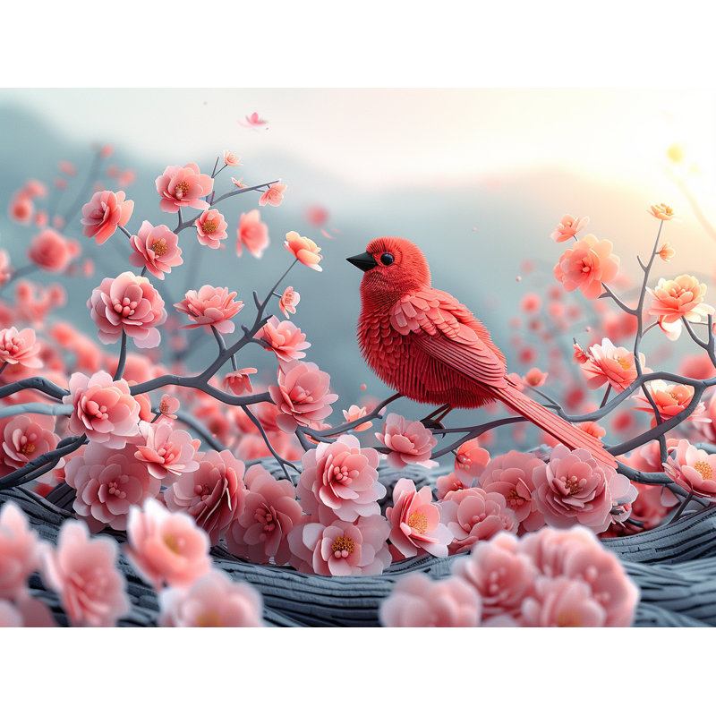 Jeté en molleton Bird - Couvertures douces et chaudes Wildlife - Jeté pour canapé, lit et chaises, L 60 po x l 50 po