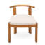 Ensemble repas d'extérieur 7 pièces pour patio (4 pièces sans accoudoirs + 2 chaises avec accoudoirs et 1 table pour manger)