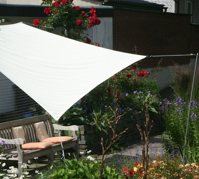 Concave Sun Shade Anthracite 300 x 250cm, White