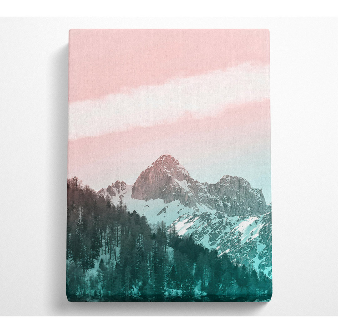 Pink Sky Mountain Range