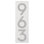 Floating 1-Line Wall Address Plaque