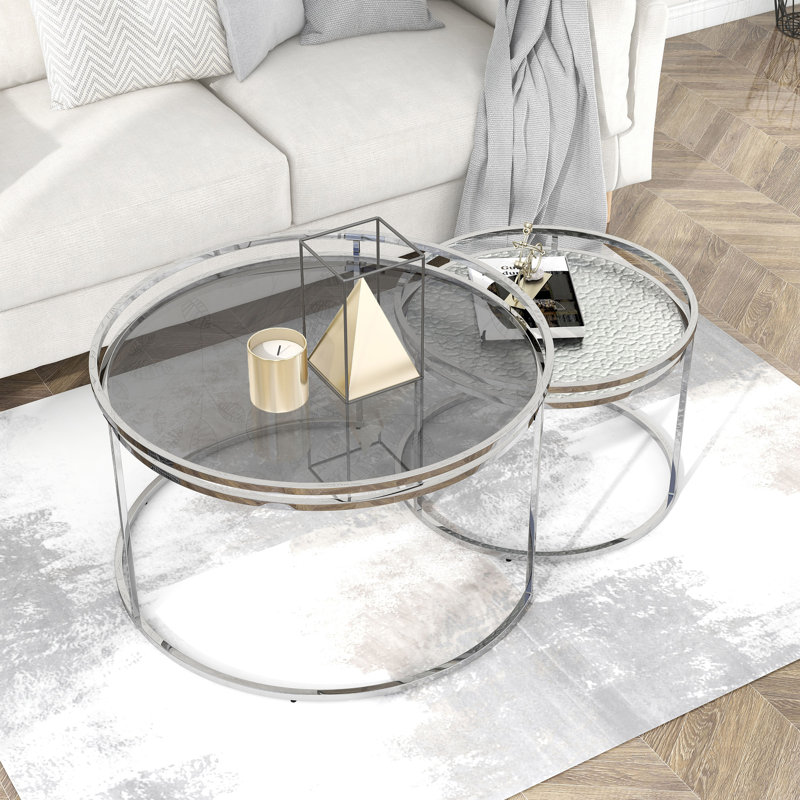 Table gigogne Masiey Trill, Gris