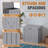 42 Gallon Outdoor Indoor Resin Deck Box And Waterproof Package Delivery Box-112885895