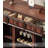 43.70" Brown Rectangular Solid Wood Wine Racks