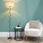 155cm Black Metal Floor Lamp