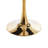 Square Tulip Dining Table for 2-4 Persons, 24 Inch Small Kitchen Table with Sturdy Golden Metal Pedestal Base, Modern Bistro Table for Small Space, Apartment, Cafe, Office, Living Room-1389641132-1389641122