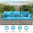 Outdoor 4" Thick Replacement Cushion Set Seat/Back Cushion (Set Of 3 Seats , 3 Backs , 2 Short Backs)-1775352322