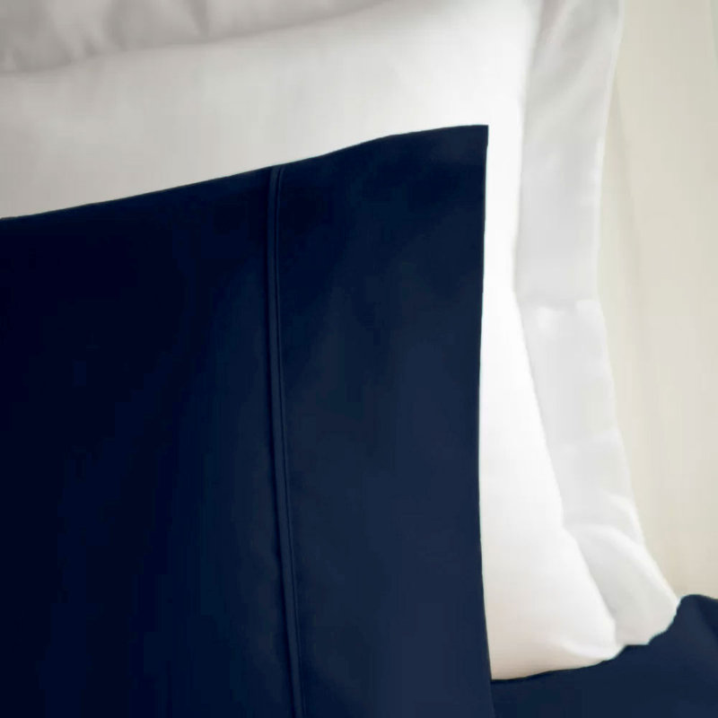 Wayfair Basics® 1800 Series Sheet Set, King Sheet Set with 4 Pillowcases, Navy