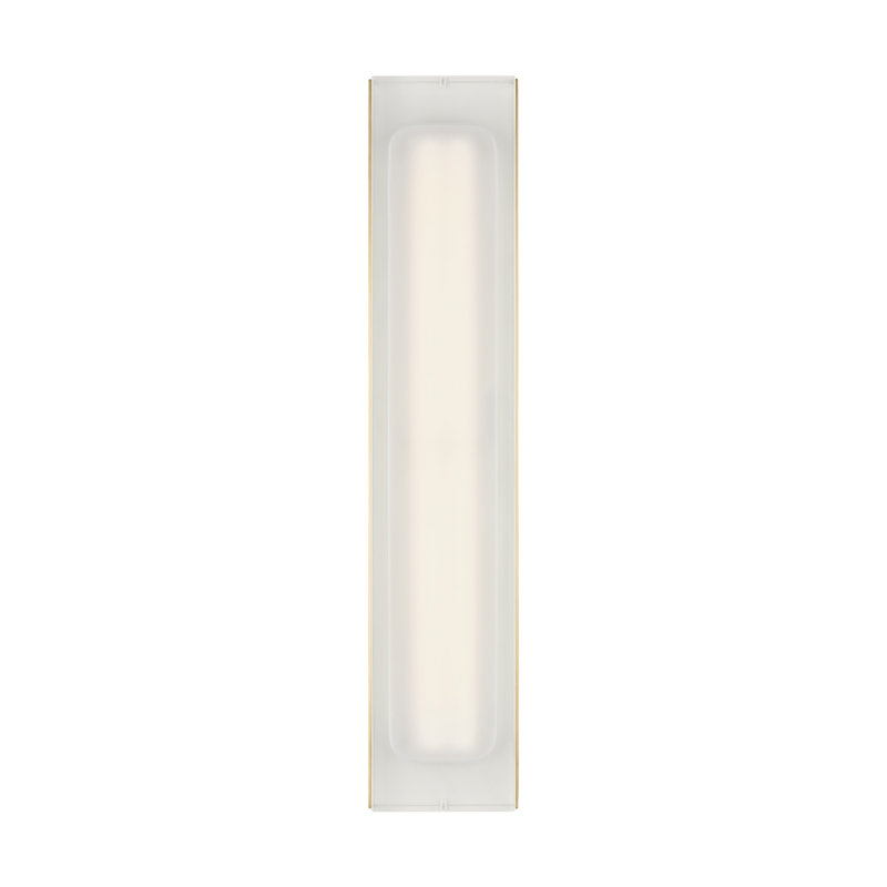 Milley 1 - Light LED Flush Mounted Sconce, Natural Brass