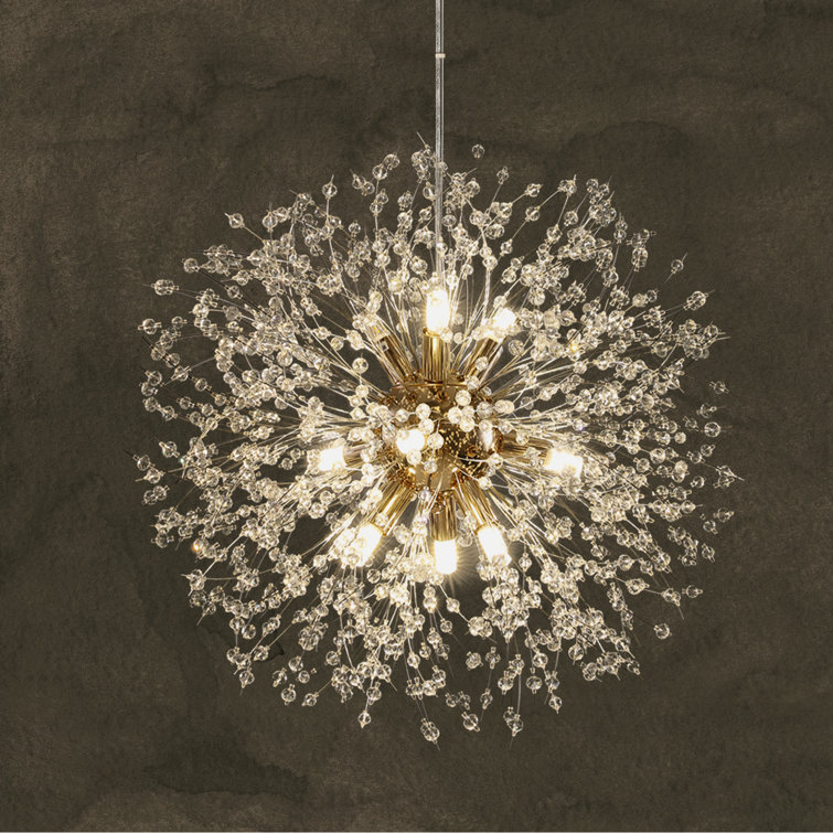 Lakeyah 12 - Light Dimmable Sputnik Sphere Chandelier