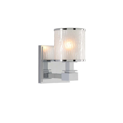 Destin 1 LT Polished Chrome Bath Wall Sconce Kalco