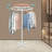 51.8In Rotating Round Clothing Rack, Clothing Display Rack-611790769