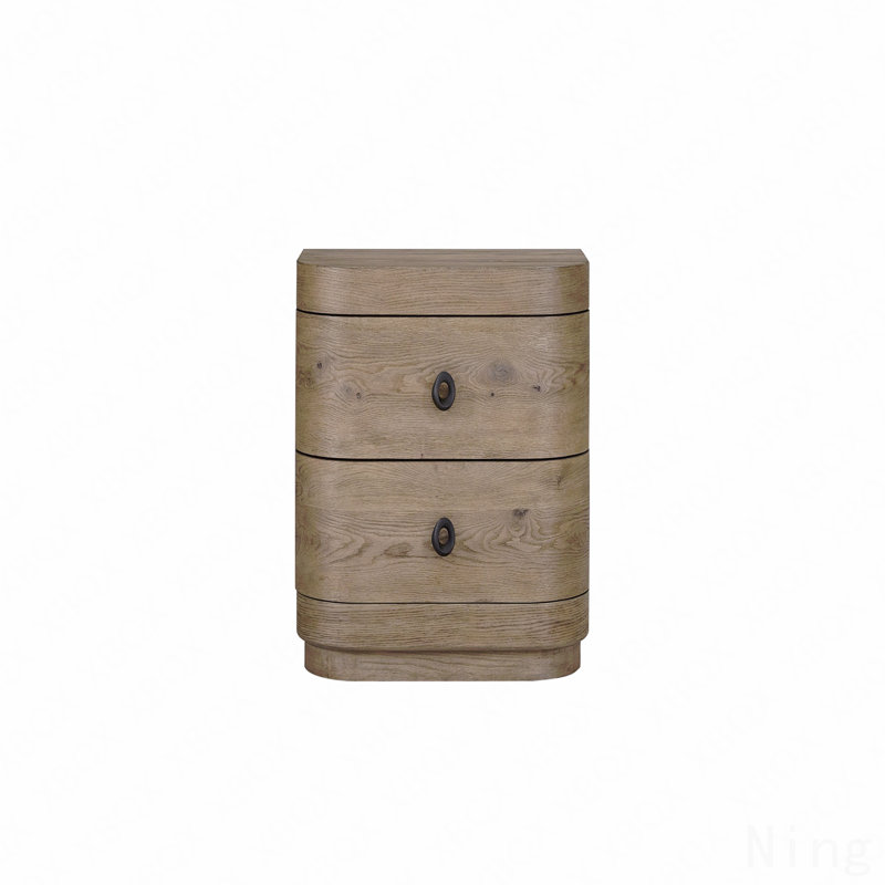 Large Size 2-Drawer Nightstand