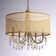 Walser 5 - Light Unique / Statement Drum Chandelier with Crystal Accents