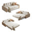 3-in-1 Convertible Sofa Bed With Double Cushions, 800lbs Support, Smooth Casters & Easy 10-Min Assembly