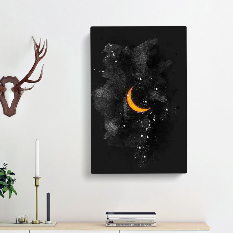 Partial Solar Eclipse - Wrapped Canvas, 50cm H x 35cm W x 3cm D