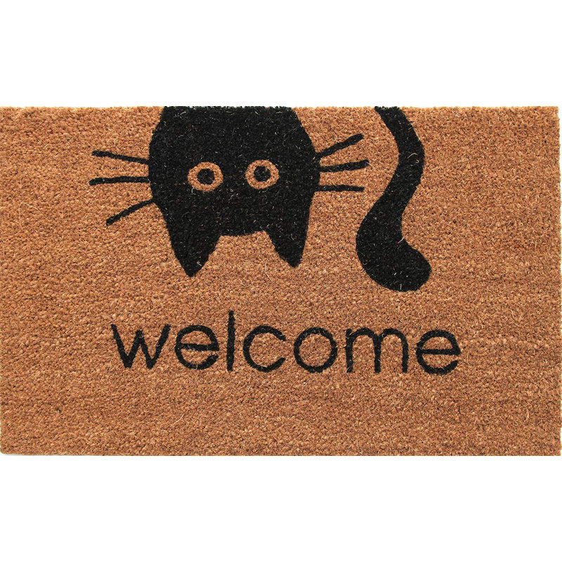 Meow Cat Welcome Coir Doormat