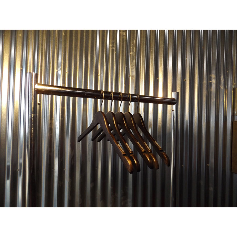Cintre en bois Friddle pour costume / manteau, Espresso légèrement brillant