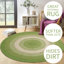 Tapis vert tressé à la main Enika-1750283759