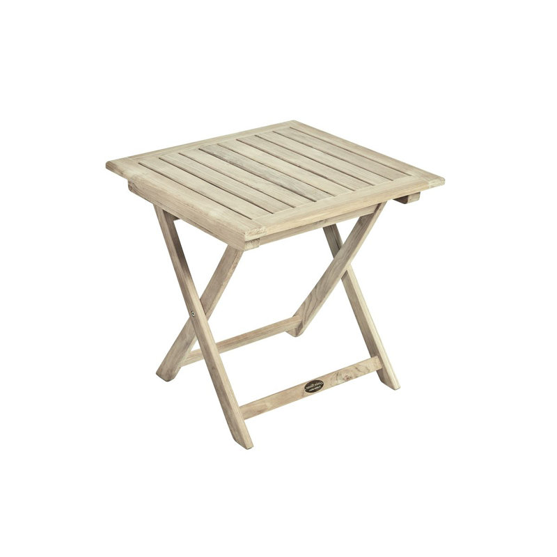 Sylvie Square Teak Outdoor Side Table , 50cm cm W 50cm cm D