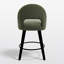 Tabouret de bar et de comptoir pivotant 26 po avec structure en bois massif-797512323-800021080