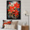 Poinsettias Flower Passion 1 II - Art mural poinsettias