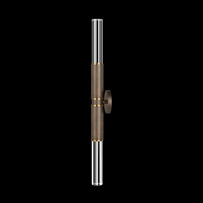 Applique murale H 34 po Antonia, Bronze / Laiton