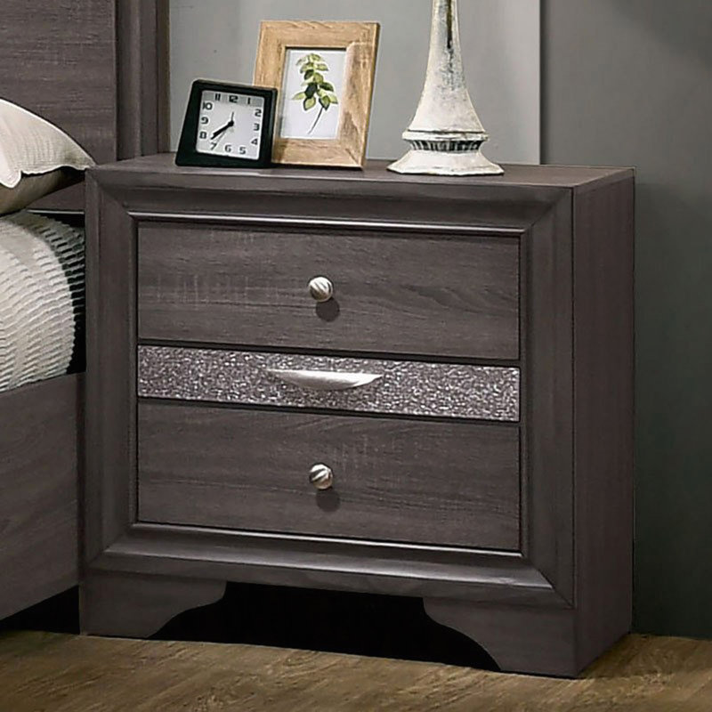 Table de chevet 1Pc, Gris