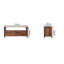 Angeville 110cm Solid Wood Console Table