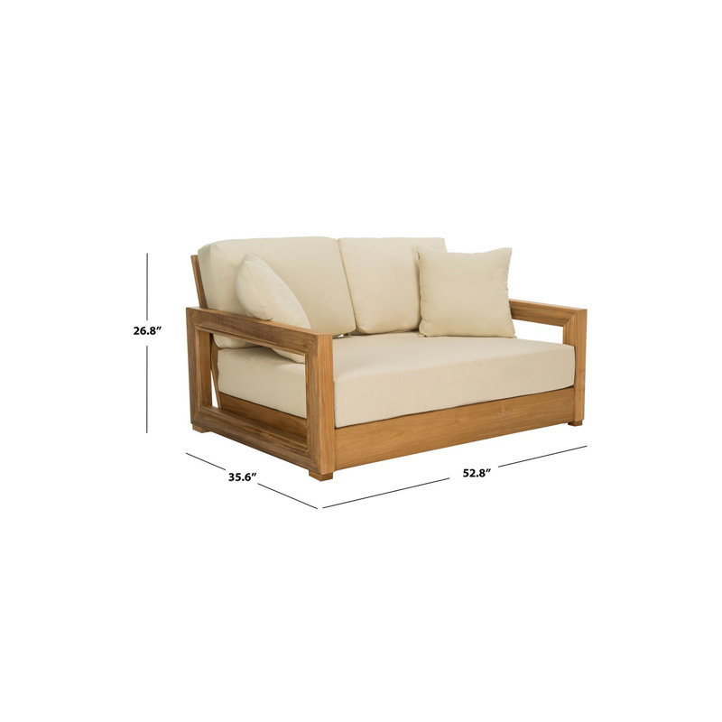 Melrose 5 - Piece Teak Sofa Seating Group with Cushions