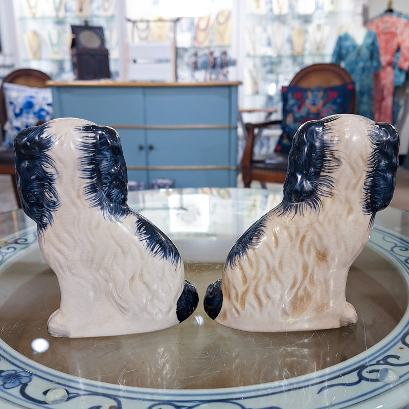 Staffordshire Small Dog Blue Pair